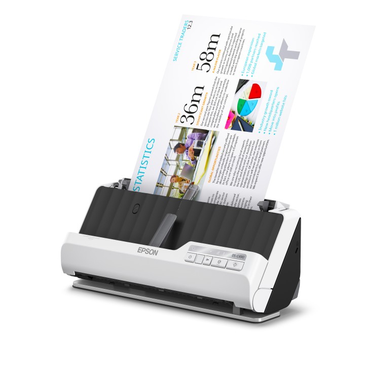 Escáner Epson DS-C490 ADF A4 Negro/Blanco (B11B271401)