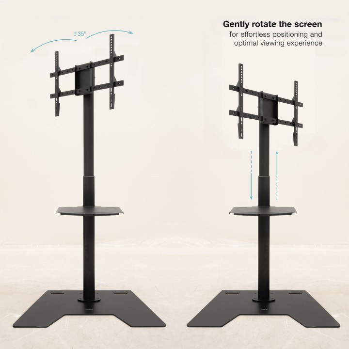 Soporte Suelo TooQ 37"-70" Rota/Ajustable (FS2284M-B)