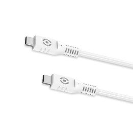 Cable CELLY USB-C a USB-C 1m 60W Blanco (USBCUSBCWH)