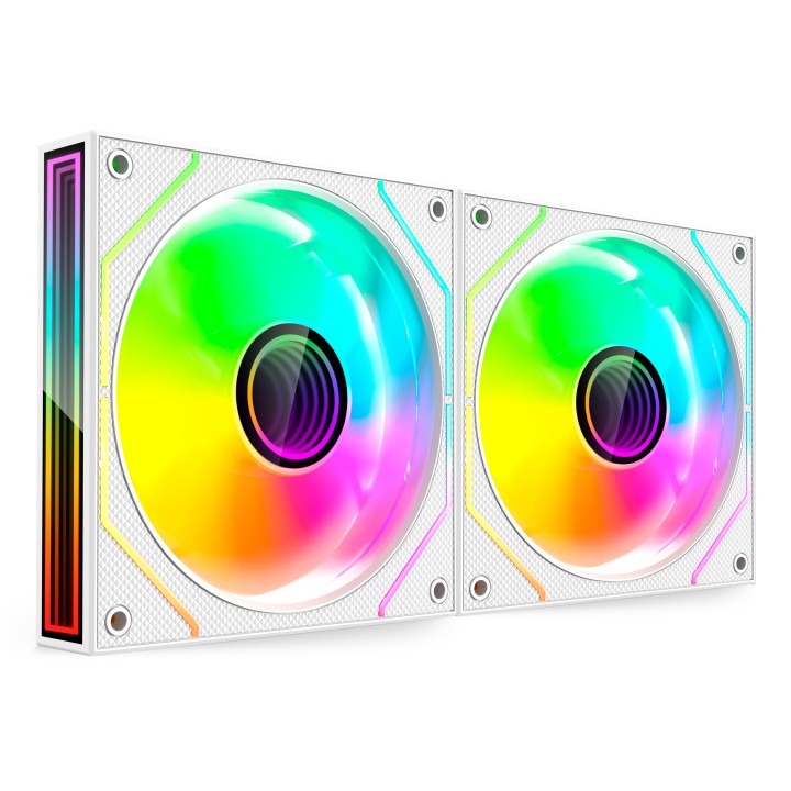 Ventilador Mars Gaming ARGB Kit 2 Blanco (MF3DPROX2W)
