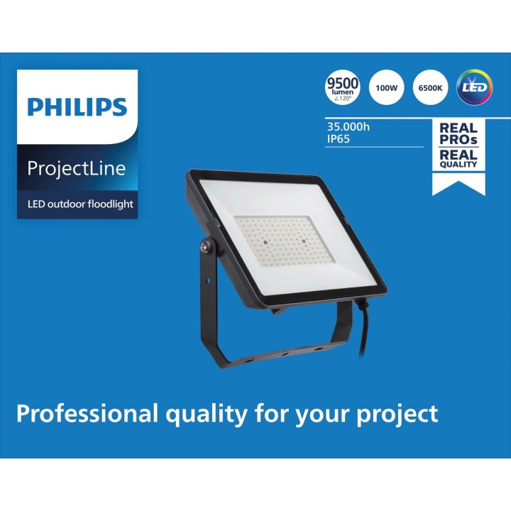 Foco Philips ProjectLine LED 100W 9500L (911401864584)