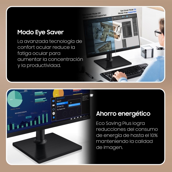 Monitor Samsung 24" IPS FHD VGA HDMI (LS24D304GAUXEN)