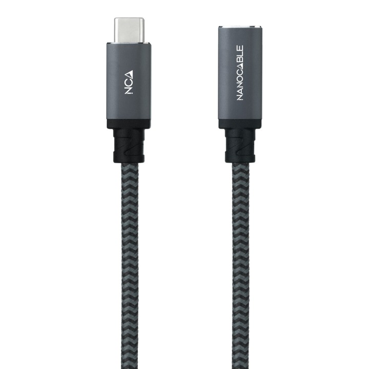 Nanocable USB-C 3.2 M/H 1m Negro (10.01.4501-COMB)