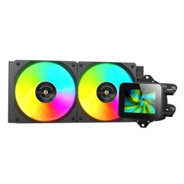 Ref. Líq. Mars Gaming ARGB 2x120mm Negra (MLVISION240)