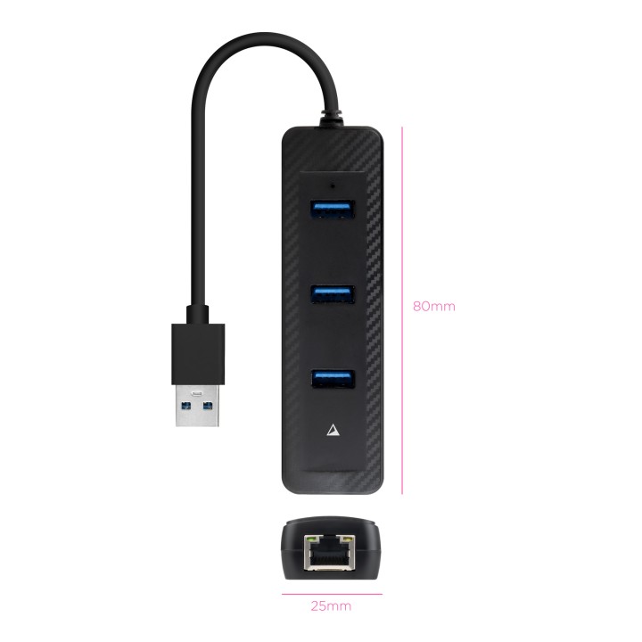 Hub Nanocable USB-A a 1xUSB-A 3.0/1xRJ45 (10.16.4604)
