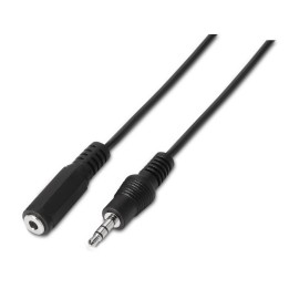 Cable AISENS 3.5mm/M-3.5mm/H 1.5m Negro (A128-0145)