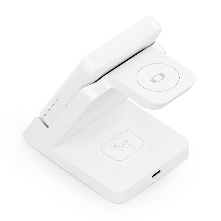Cargador AISENS Qi Inalámbrico Blanco(ASCH-15W4WC063-W)