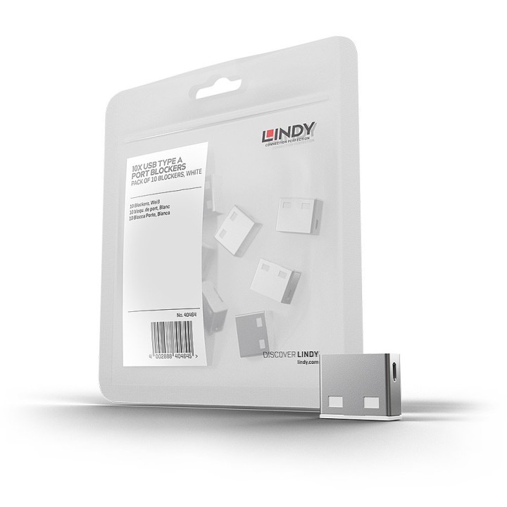 Bloqueador LINDY de Puerto USB-A sin llave 10U (40464)