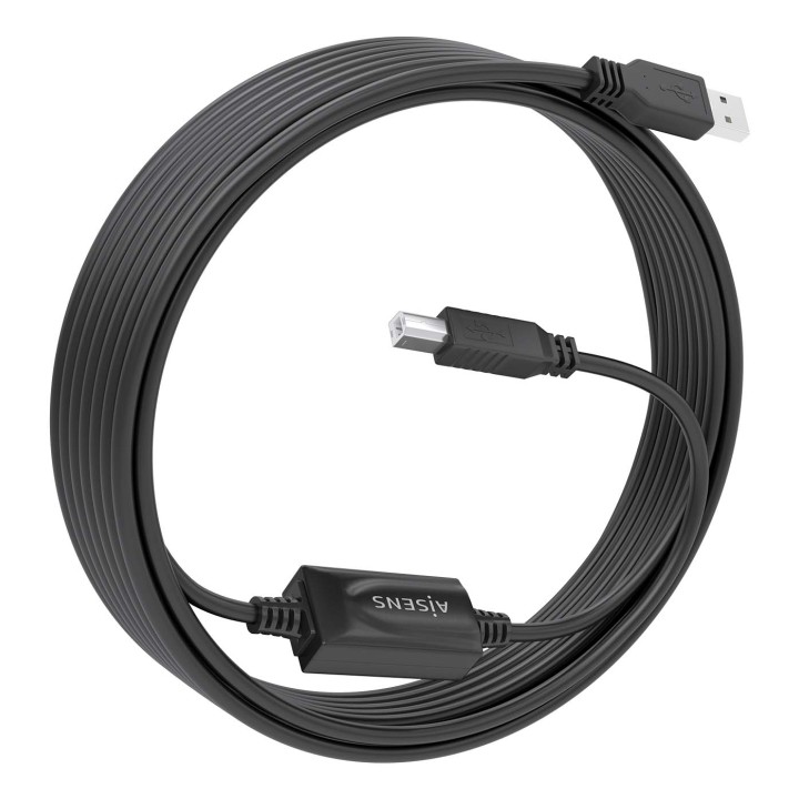 Cable AISENS USB-A/M a USB-B/M 10m Negro (A101-0881)