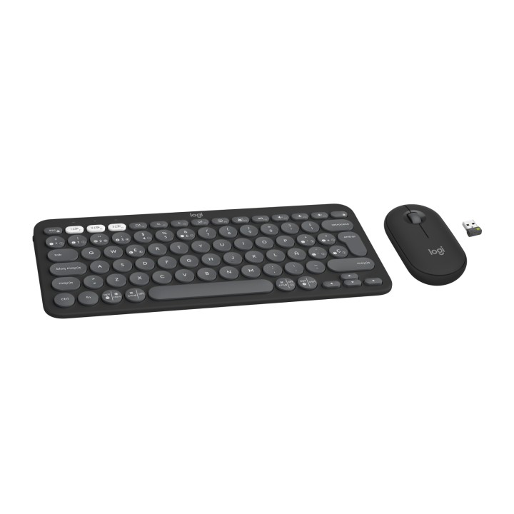 T+Ratón LOGITECH Pebble 2 RF BT Grafito (920-012227)