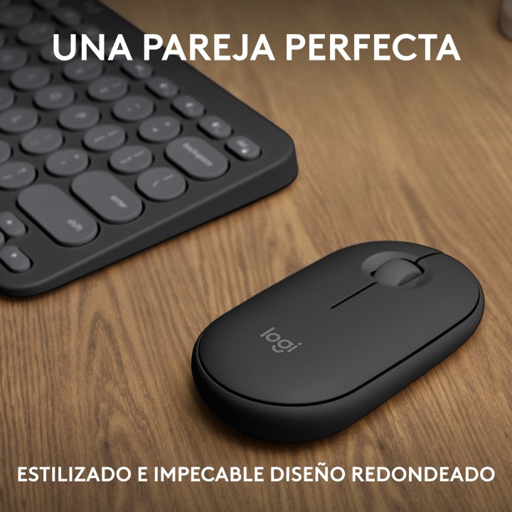 T+Ratón LOGITECH Pebble 2 RF BT Grafito (920-012227)