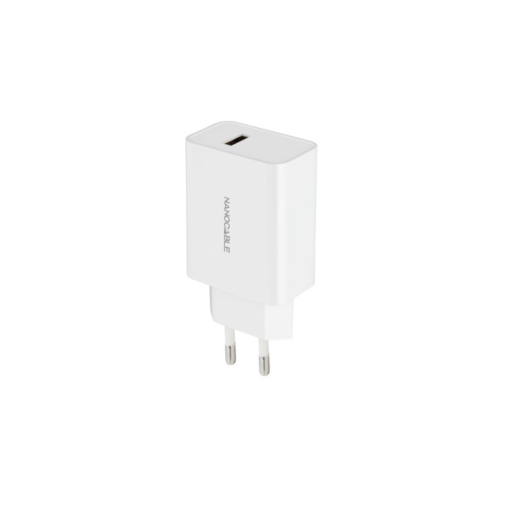 Cargador Pared Nanocable 10W 1USB-A Blanco (10.10.2003)