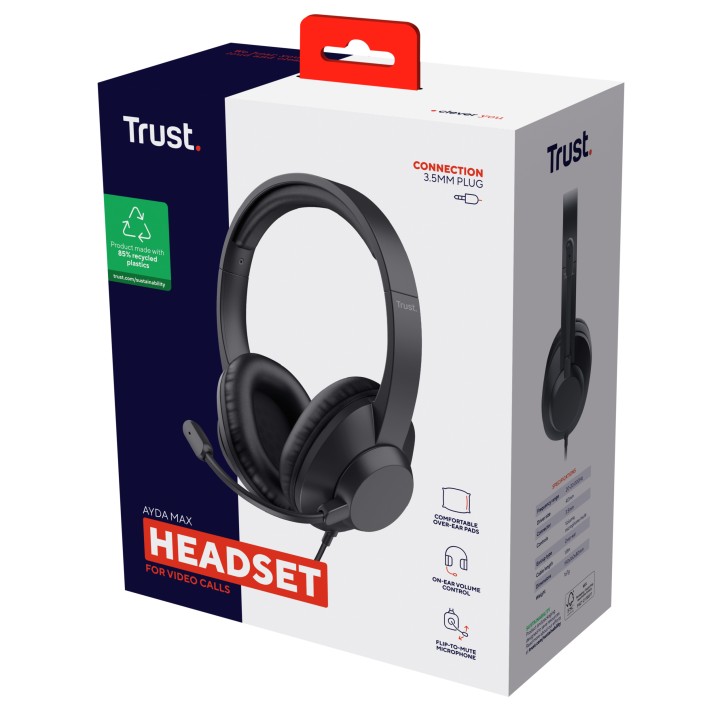Auric+Micro Trust Ayda Max 3.5mm Negros (25460)