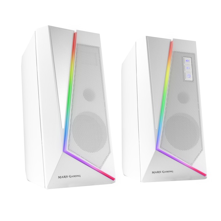 Altavoces Mars Gaming 2.0 BT 5.0 RGB 20W Blancos (MS7W)