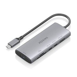 Docking AISENS 6en1 USB-C 4K/60Hz Gris (ASUC-6P029-GR)