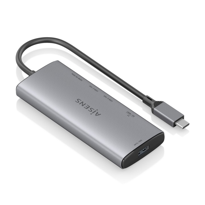 Docking AISENS 6en1 USB-C 4K/60Hz Gris (ASUC-6P029-GR)