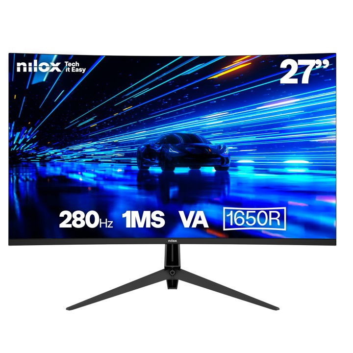 Monitor NILOX 27" FHD Curvo HDMI Negro (NXM27CV28001)