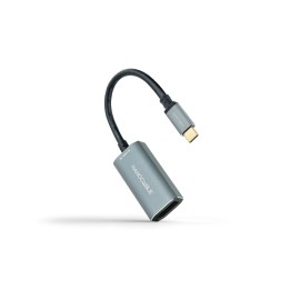 Nanocable USB-C/M a DP/H 15cm Gris (10.16.4104-G)
