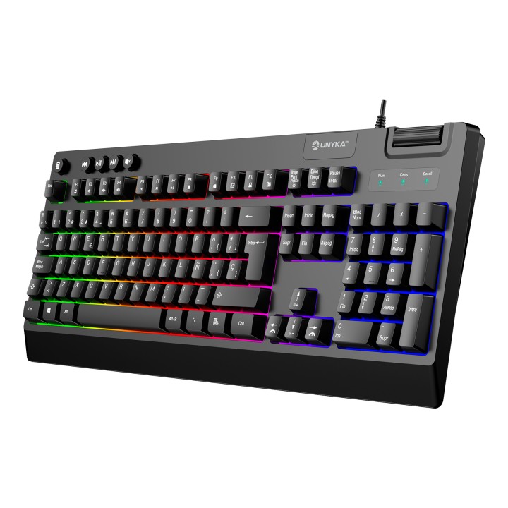 Pack Gaming UNYKA NOVA 4en1 RGB Negro (UK594008)