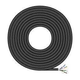 Cable AISENS RJ45 Cat.6 FTP Ext 100m Negro (A135-0673)