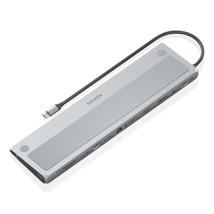 Docking AISENS USB-C 4K UHD Gris (ASUC-12P020-GR)