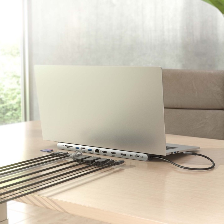 Docking AISENS USB-C 4K UHD Gris (ASUC-12P020-GR)