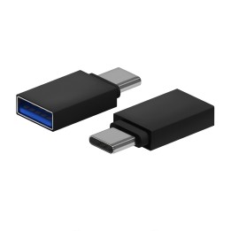Adaptador AISENS USB-C/M a USB-A/H Negro (A108-0717)