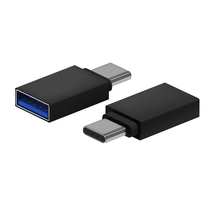 Adaptador AISENS USB-C/M a USB-A/H Negro (A108-0717)