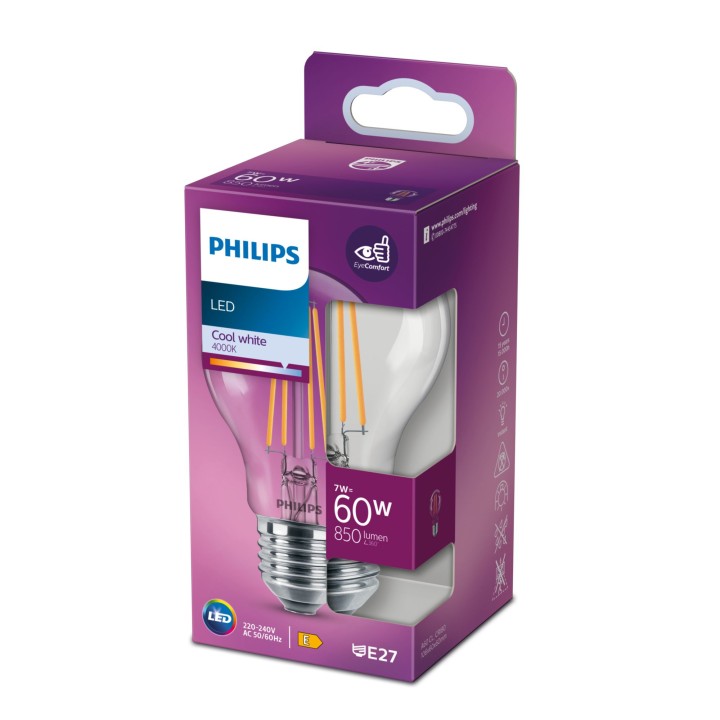 Bombilla Philips LED Classic 60W A60 E27 (929001815028)