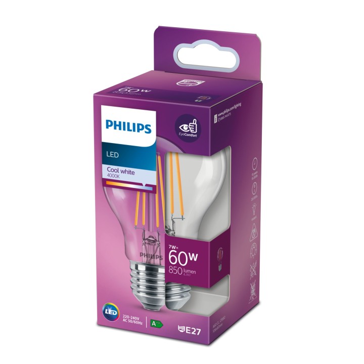 Bombilla Philips LED Classic 60W A60 E27 (929001815028)