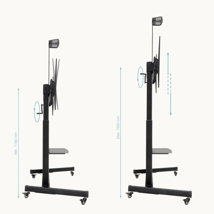 Soporte de Suelo TooQ 60"-100" con Ruedas (FS20406HM-B)