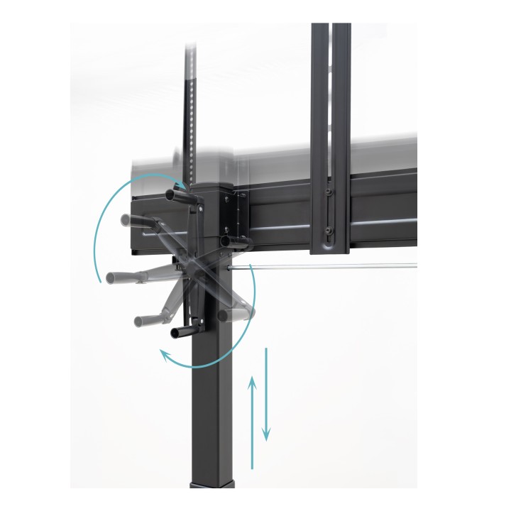 Soporte de Suelo TooQ 60"-100" con Ruedas (FS20406HM-B)
