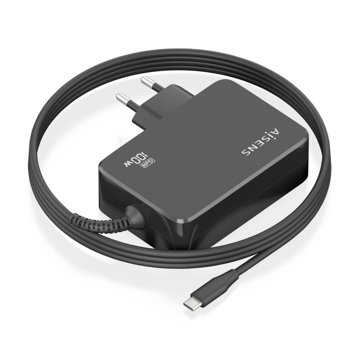 Cargador AISENS 100W USB-C Negro (ASCH-1PD100WL50-BK)