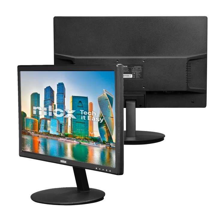 Monitor NILOX 19" HD 60Hz VGA HDMI Negro (NXM19FHD11)