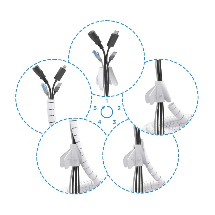 Organizador de Cables AISENS en Espiral 2m (A151-0918)