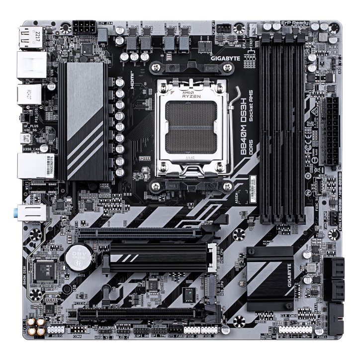 GIGABYTE B840M DS3H: (AM5) 4DDR5 USB DP HDMI RJ45 mATX