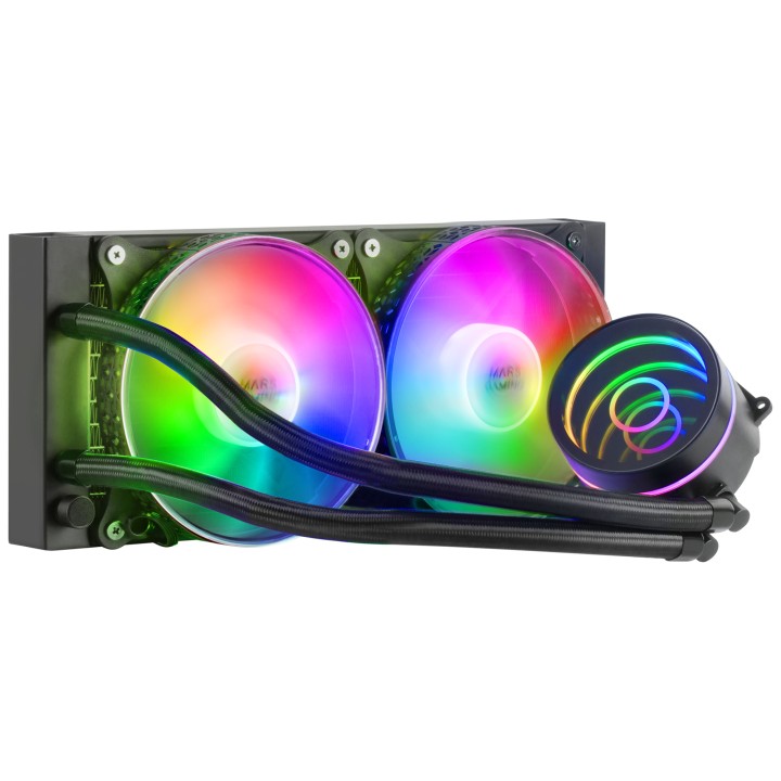 Ref. Líq. CPU Mars Gaming 400W FRGB Negra (MLONE240)