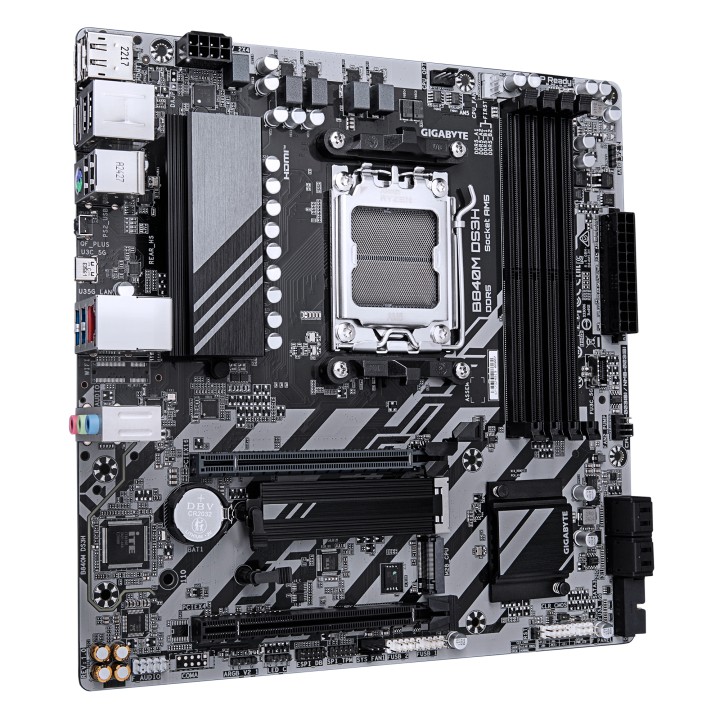 GIGABYTE B840M DS3H: (AM5) 4DDR5 USB DP HDMI RJ45 mATX