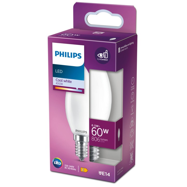 Bombilla Philips LED Classic 60W E14 (929002028328)
