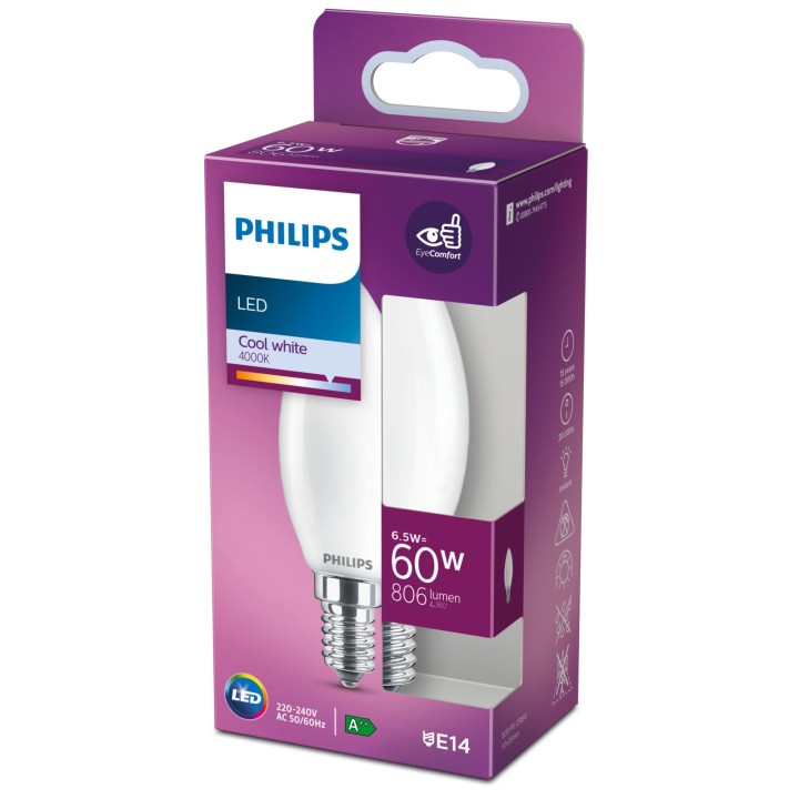 Bombilla Philips LED Classic 60W E14 (929002028328)