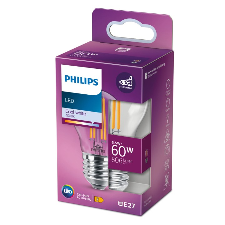 Bombilla Philips LED Classic 60W P45 E27 (929002378228)
