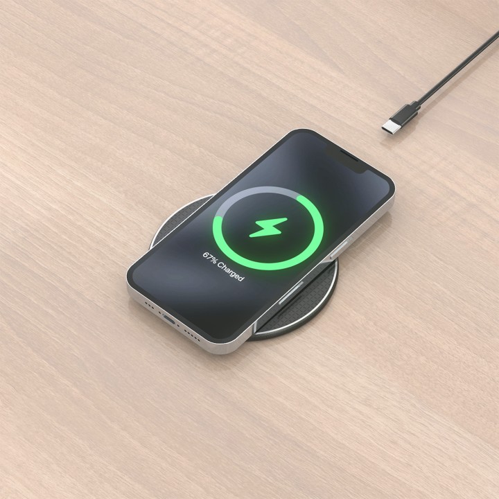 Cargador AISENS Inalámbrico Qi Usb-C(ASCH-15W1WC058-BK)