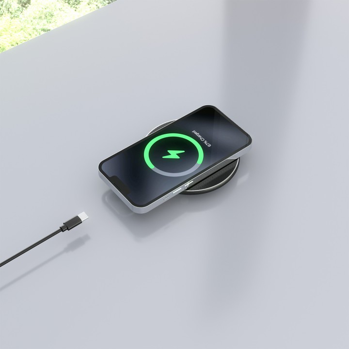 Cargador AISENS Inalámbrico Qi Usb-C(ASCH-15W1WC058-BK)