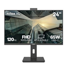 Monitor NILOX 24" IPS FHD WebCam Negro (NXM24RWEB0265)