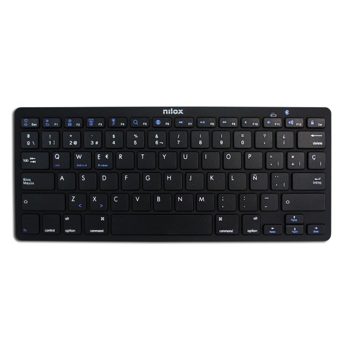 Teclado NILOX Wireless BT Negro (NXKB01B)
