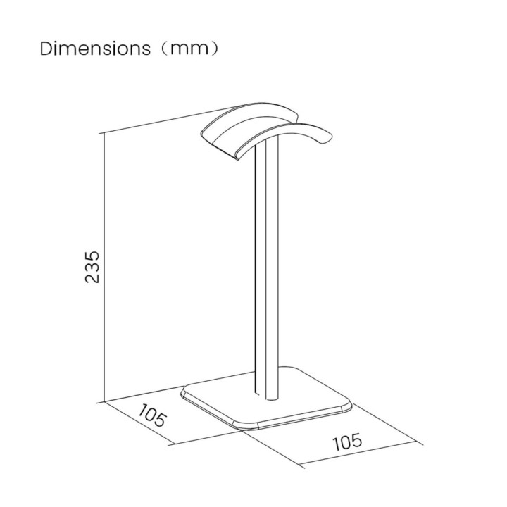 Soporte Universal AISENS para Auriculares (HSM001-397)