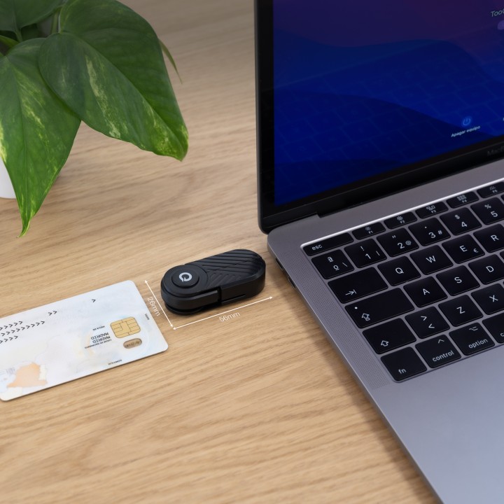 Lector TooQ DNIe USB-C 2.0 Negro (TQR-3011B)