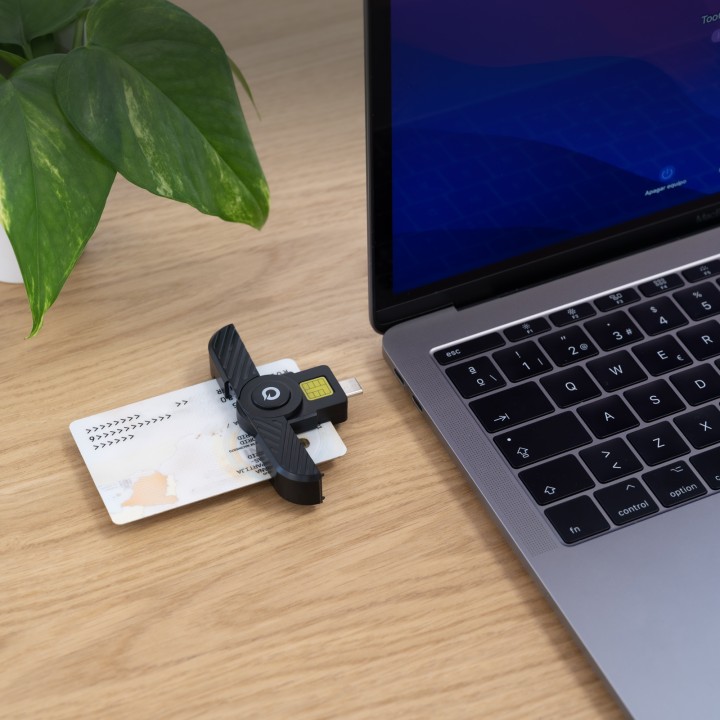 Lector TooQ DNIe USB-C 2.0 Negro (TQR-3011B)