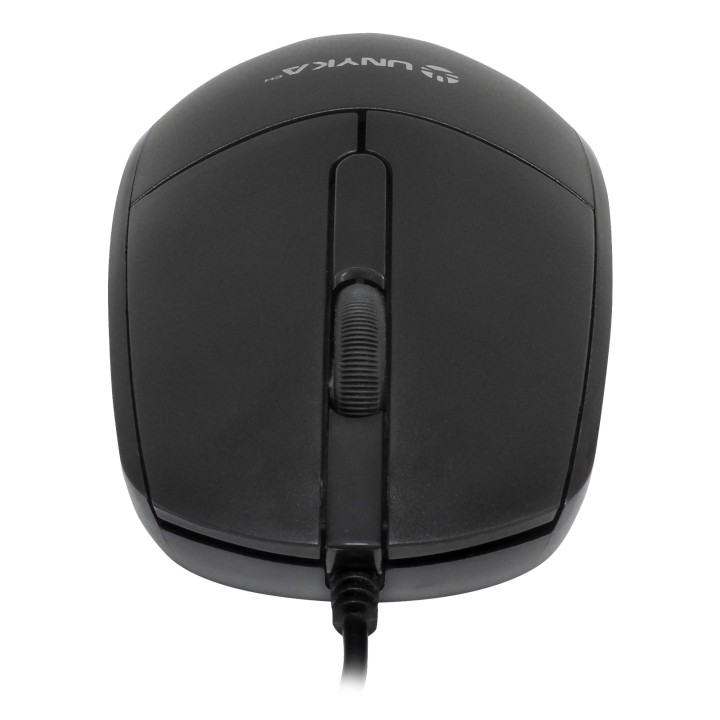 Ratón UNYKA UKA128 Óptico USB 1200dpi Negro (UK50549)