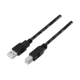 Cable AISENS USB-A/M a USB-B/M 3m Negro (A101-0007)